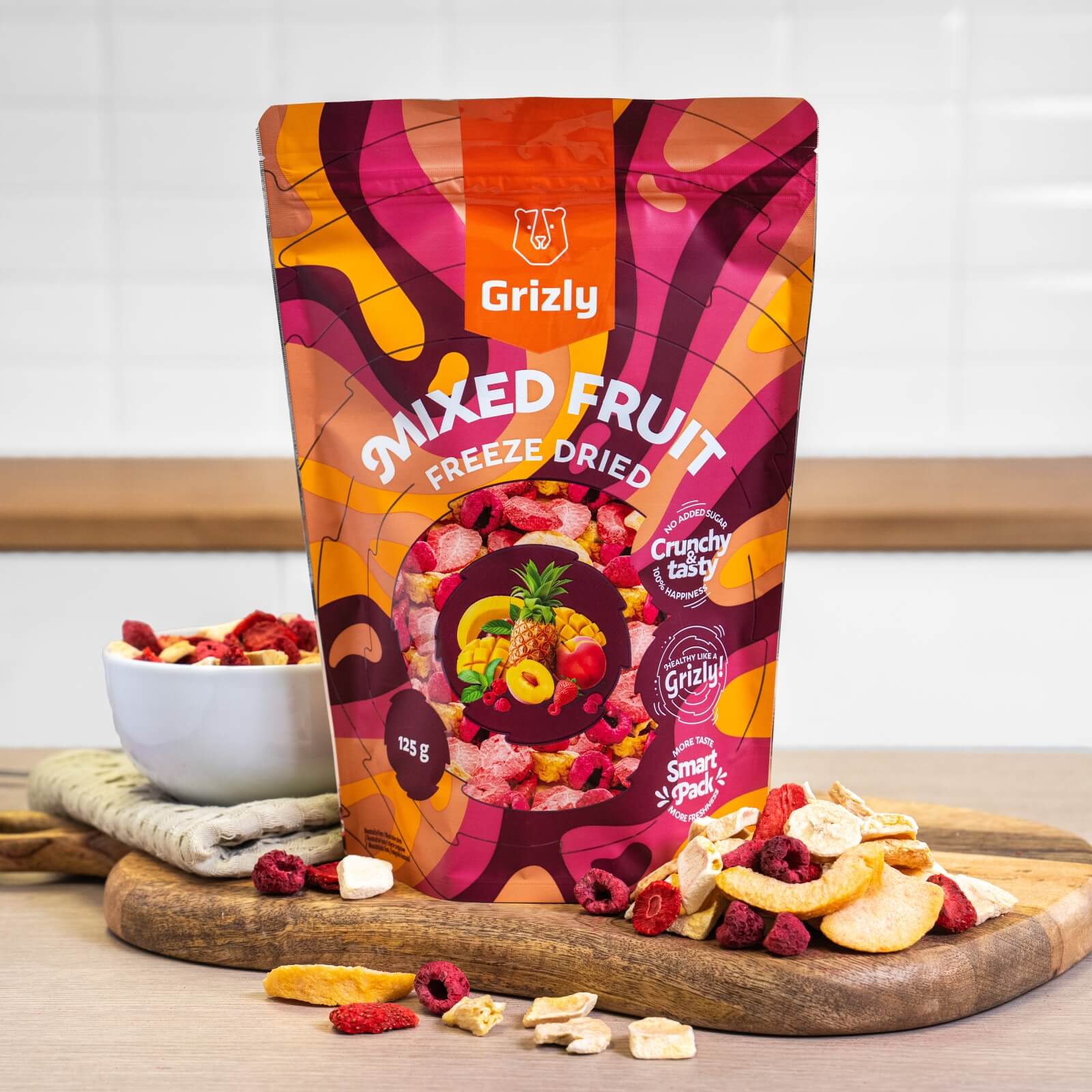 Grizly freeze dried mixed fruit